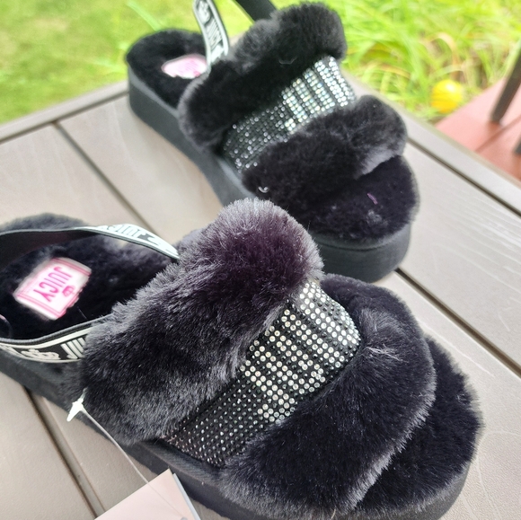 NEW JUICY COULTURE ROANNA STRAP SANDALS BLACK SIZE 8 - Picture 10 of 10